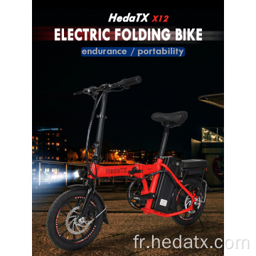Vélo pliant électrique portable